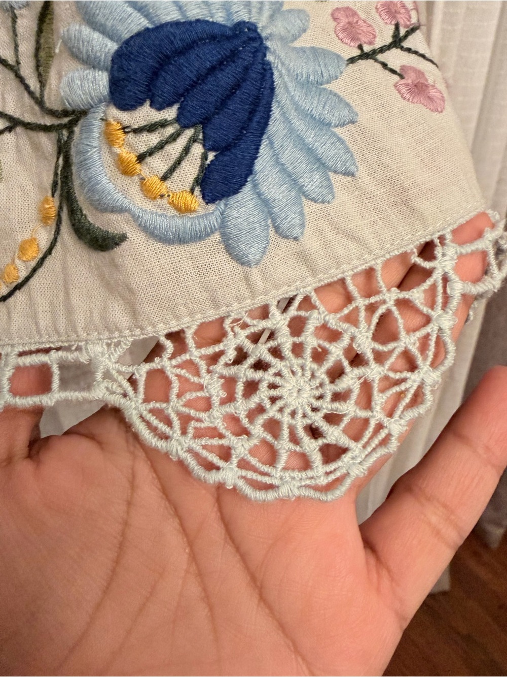 SEA Celia Embroidery Dress in Sky NWT Medium - Picture 5 of 10
